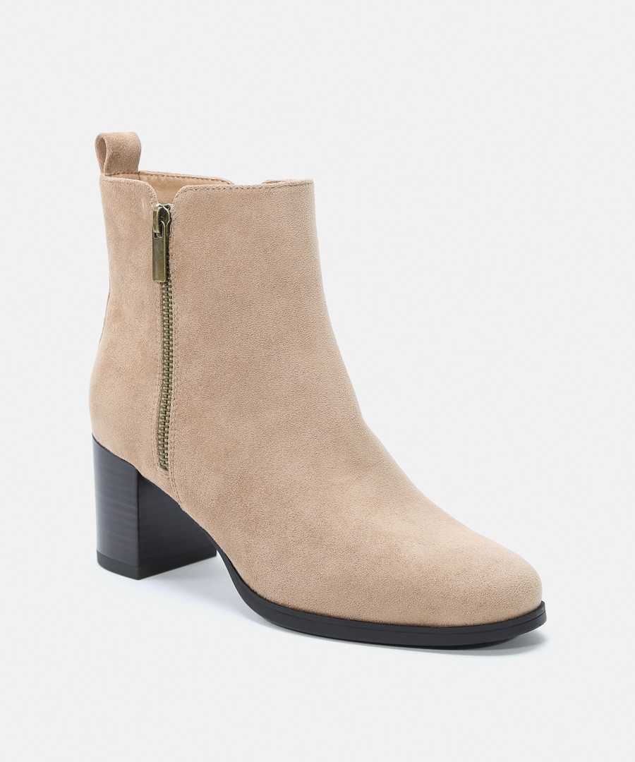 Botines tacón cremallera externa image number null